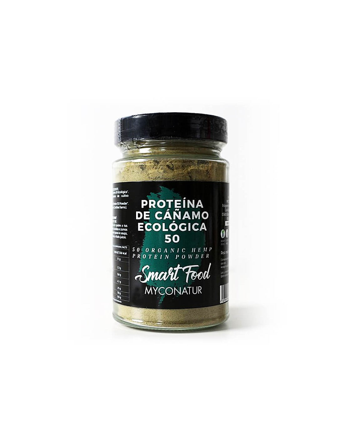 Proteina de canamo, Bio - Pudră organică de proteine de cânepă, 180 g Myconatur