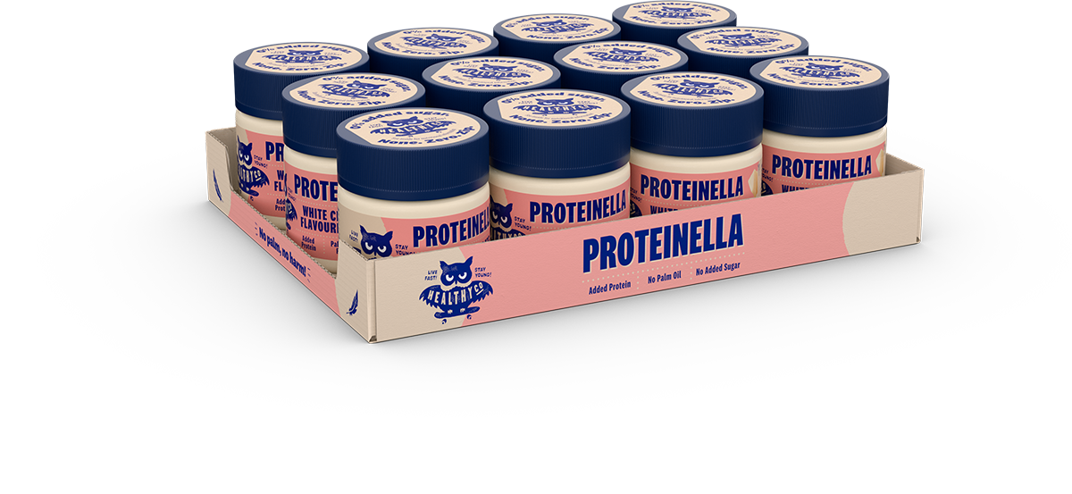 Proteinella White Chocolate 200 g - ciocolata alba lichida fara adaos de zahar si fara ulei de palmier