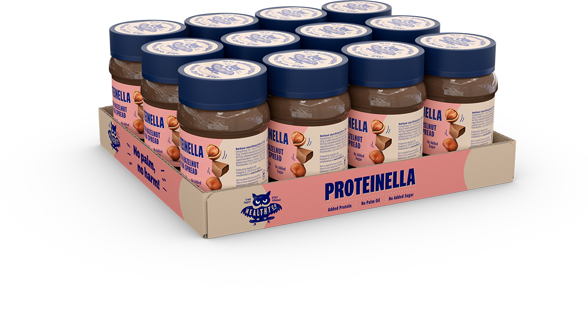 Proteinella Alune și cacao 400 g - ciocolată lichidă fără adaos de zahăr și fără ulei de palmier
