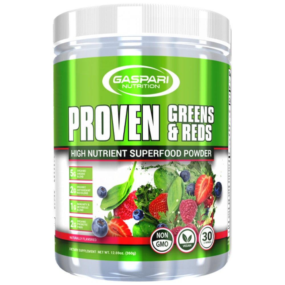 Proven Greens & Reds / Pulbere superalimentare cu conținut ridicat de nutrienți - 360 de grame
