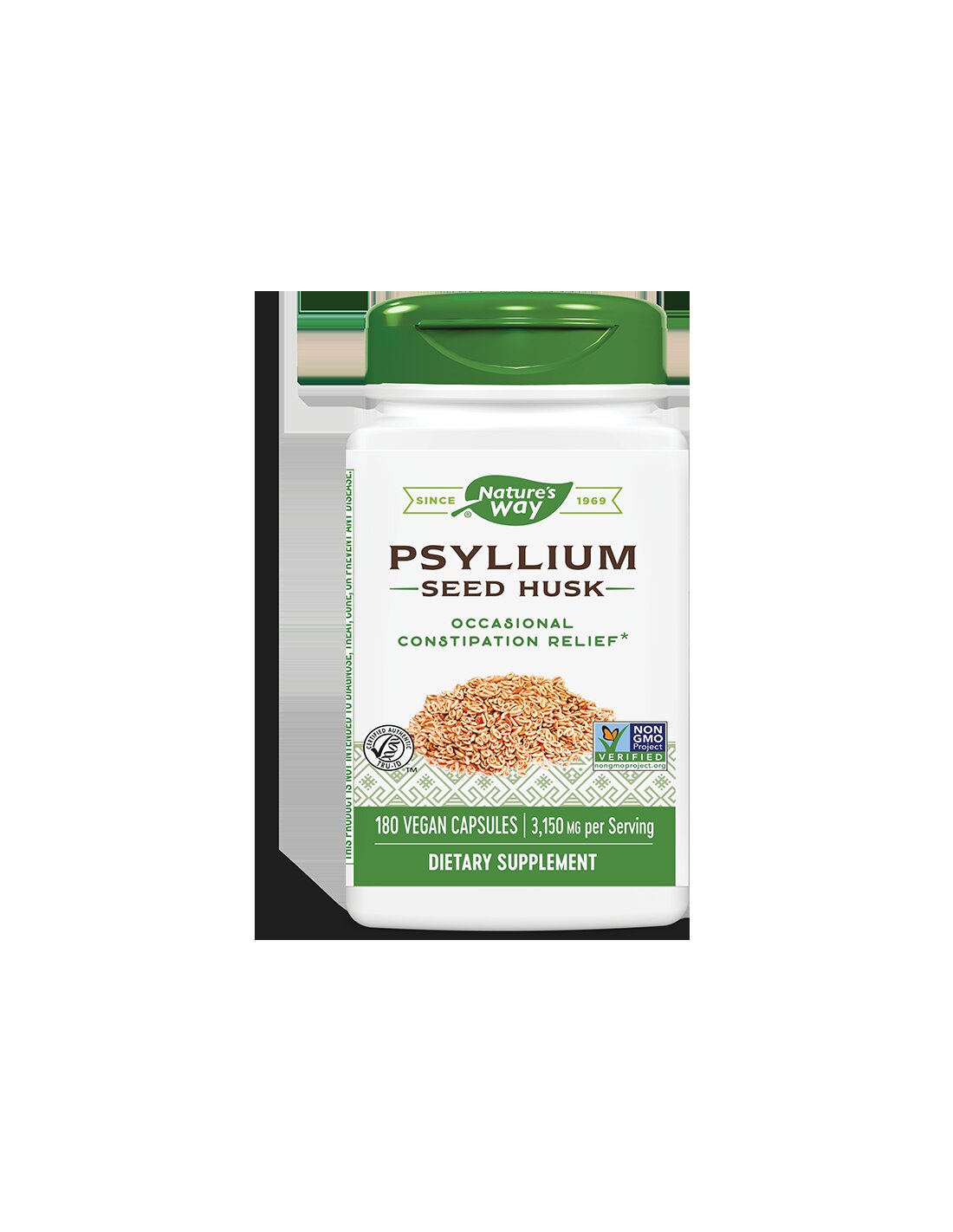 Psyllium Seed Husk 525 mg x 180 capsule Nature's Way