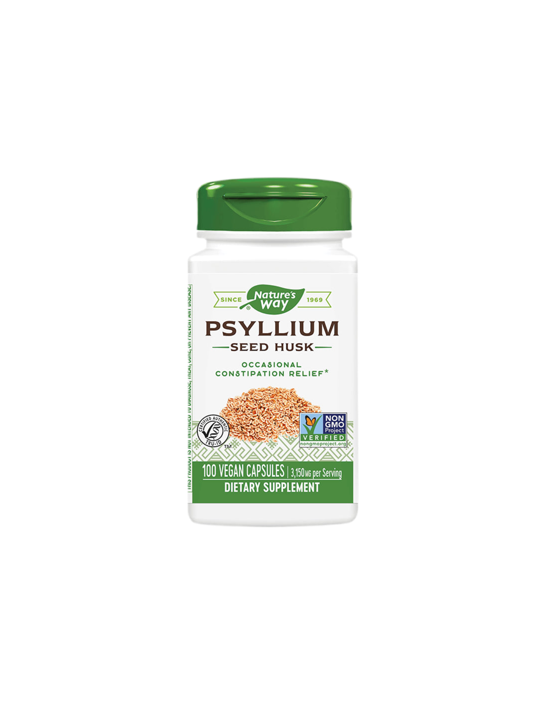 Psyllium Seed Husk 525 mg x 100 capsule Nature's Way