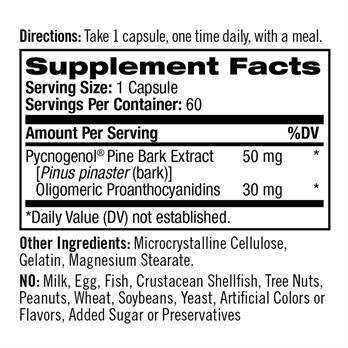 Pycnogenol 50 mg 60 Caps