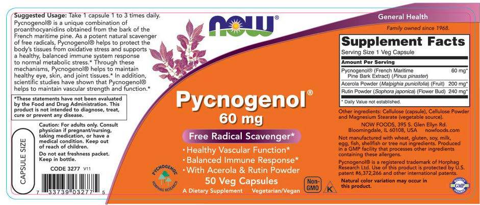 Pycnogenol 60 mg - 50 capsule