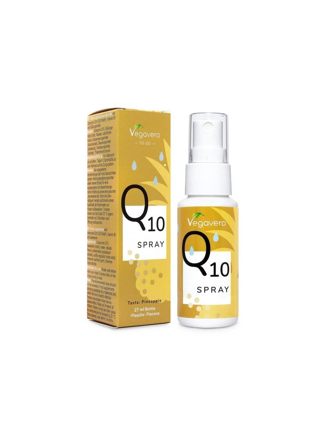 Spray Q10/ Coenzima Q10/ Spray oral, 27 ml, 100% Vegan Vegavero