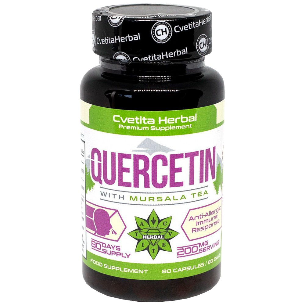 Quercetină cu ceai Mursala 200 mg - 80 capsule