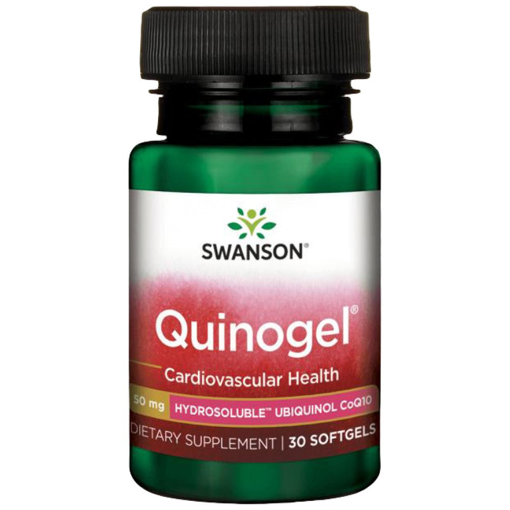 Quinogel (ubichinol hidrosolubil CoQ10) 50 mg 30 capsule de gel