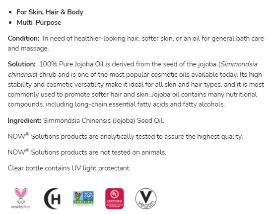 Ulei de jojoba | Ulei hidratant 100% pur - 118 ml