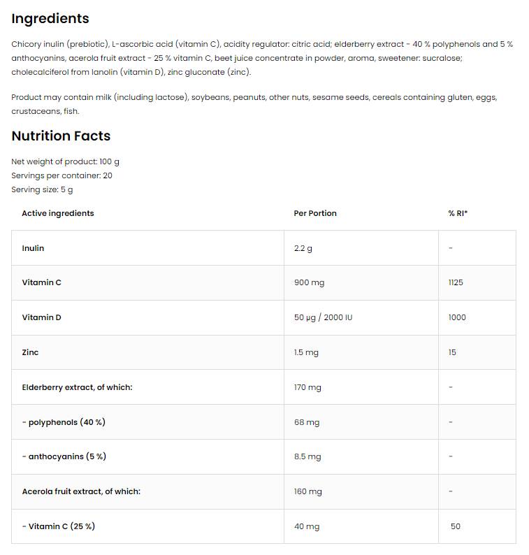 Immune Aid Pudră 100 de grame