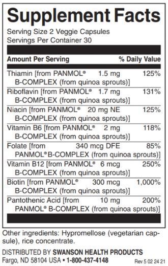 Real Food B-Complex din germeni de quinoa / 60 Vcaps - 0