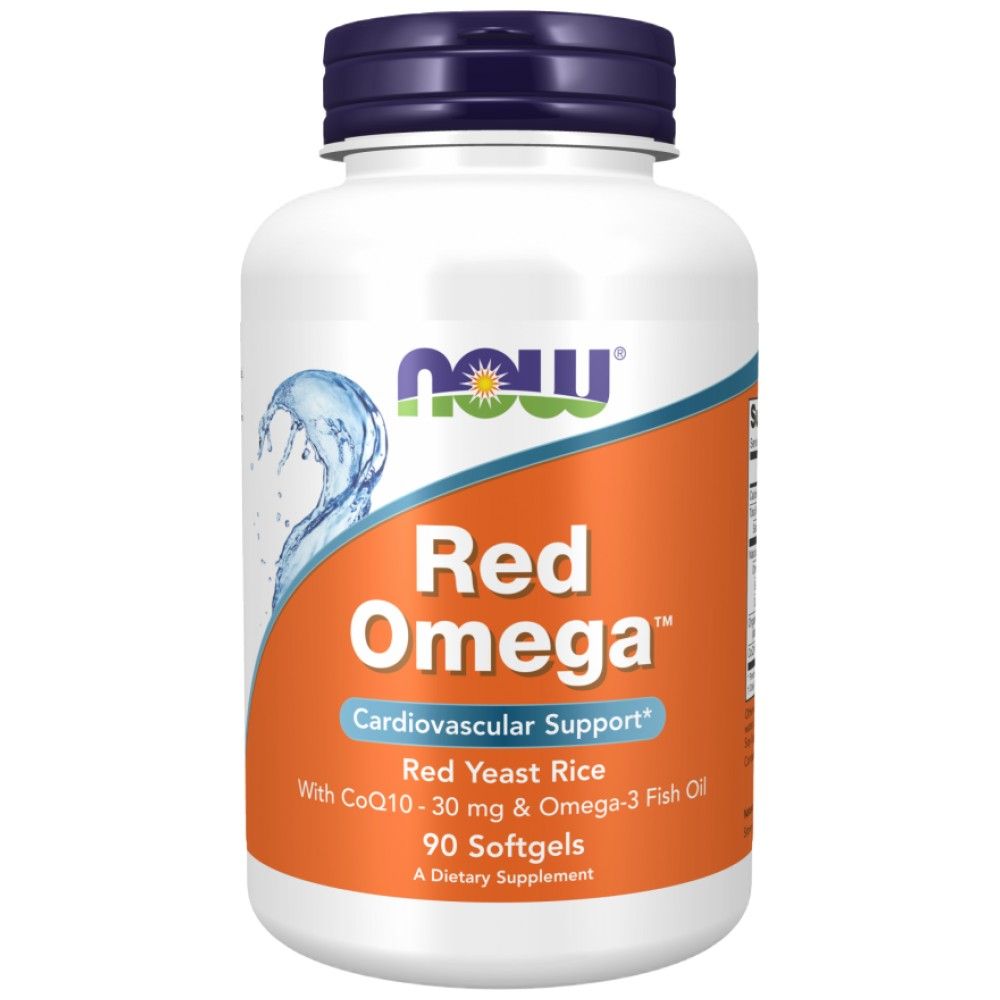 Red Omega™ | Orez cu drojdie roșie - 180 de capsule moi