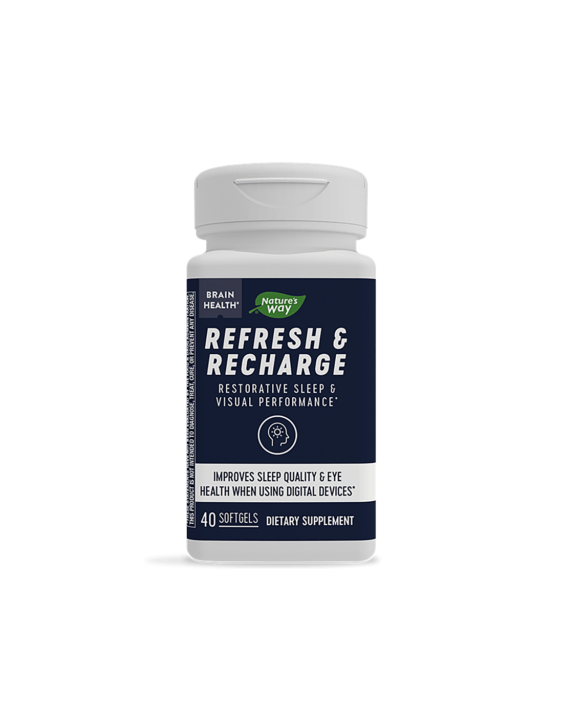 Reîmprospătare și reîncărcare / Împotriva oboselii și insomniei, 40 capsule de gel moale Nature's Way