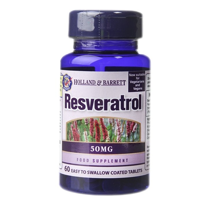 Resveratrol (Resveratrol) 50mg 60 comprimate HOLLAND & BARRETT
