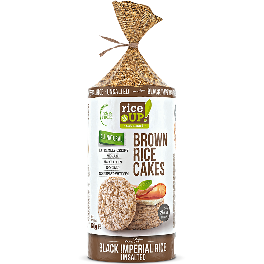 Rice UP! Brown Rice Cakes - 120g - Nutra Best Europe