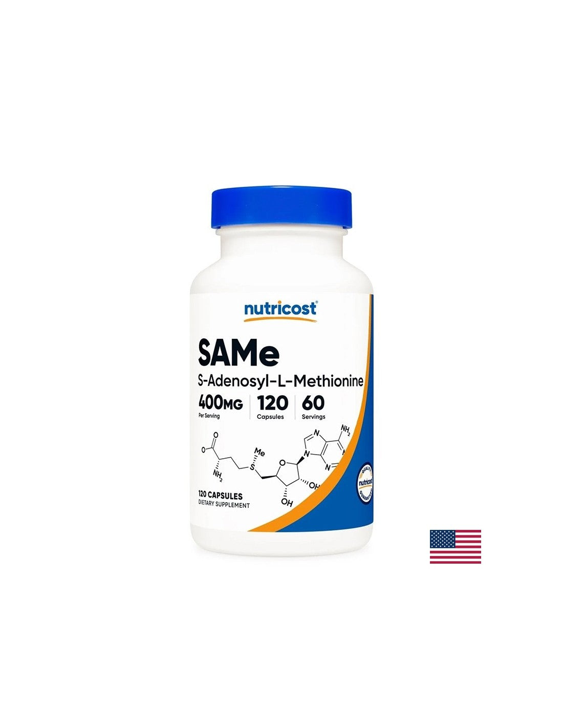 Împotriva stresului și insomniei - SAM-e Adenosilmetionină, 200 mg x 120 capsule