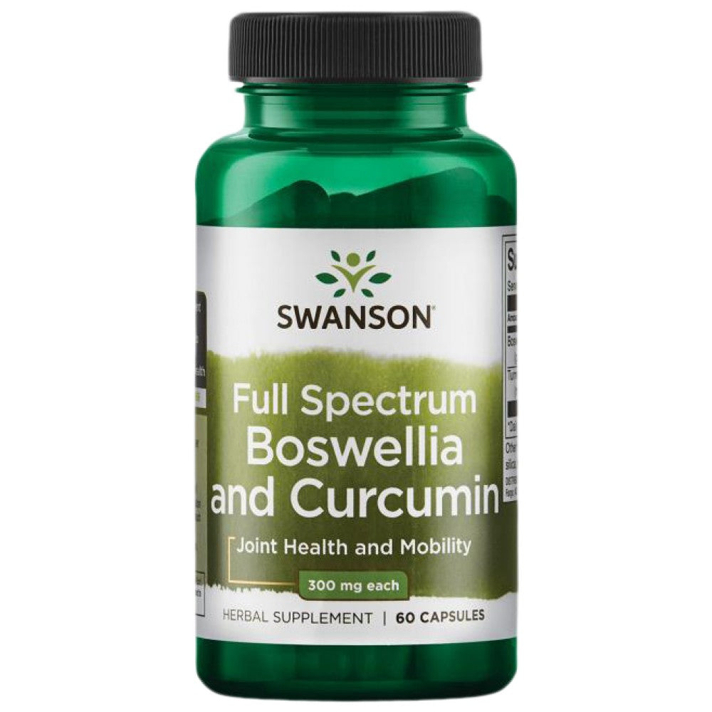 Boswellia cu spectru complet și curcumină - 60 capsule