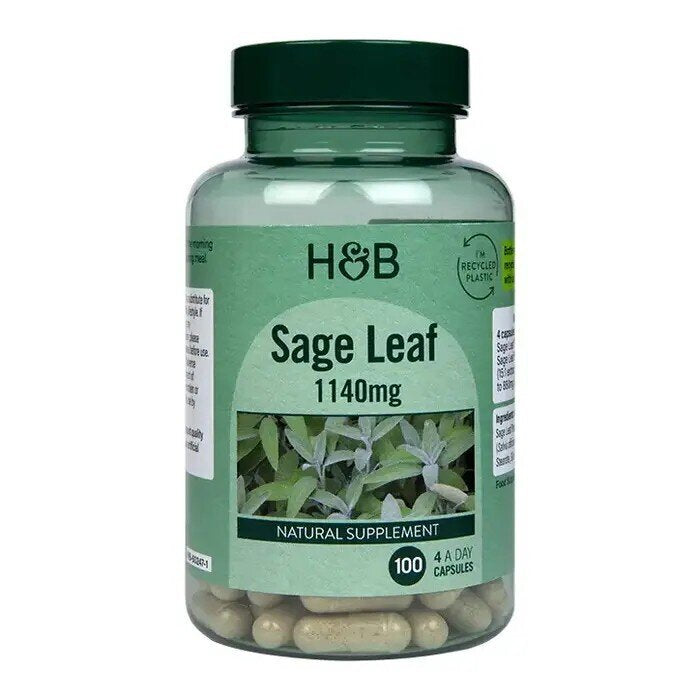 Salvia (Frunze de salvie) (salvie) 285 mg 100 capsule HOLLAND & BARRETT