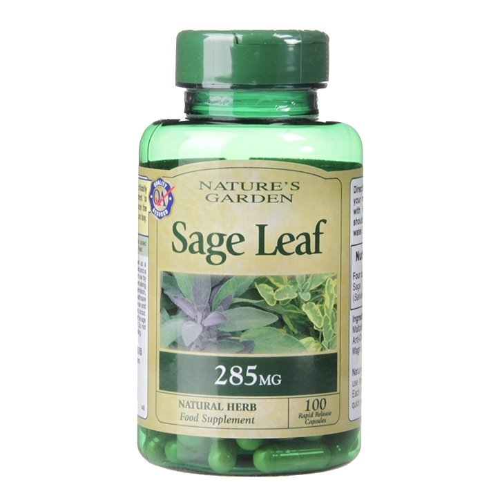 Salvia (Frunze de salvie) (salvie) 285 mg 100 capsule HOLLAND & BARRETT