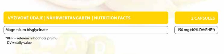 Bisglicinat chelat de magneziu - 120 capsule