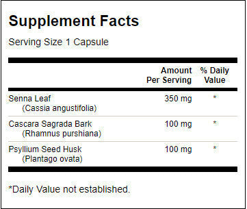 Complex Senna/Psyllium/Cascara 550 mg - 90 capsule