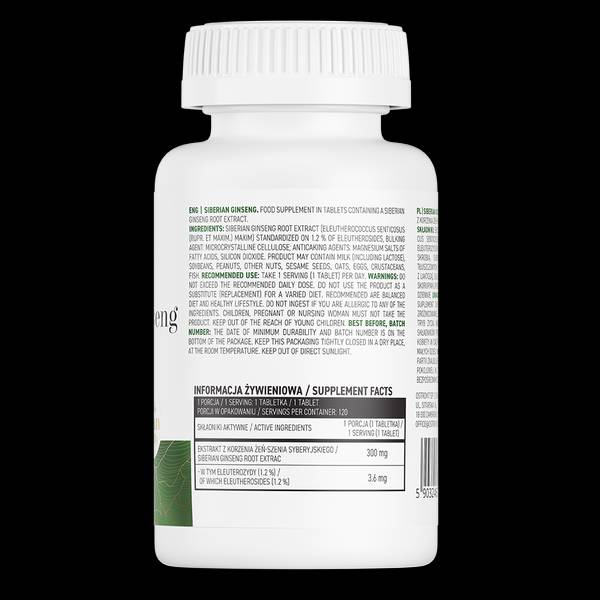 Ginseng siberian 300 mg 120 tablete
