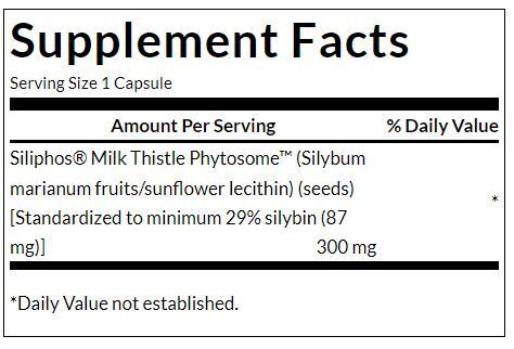 Siliphos Milk Thistle Phytosome 300 mg - 60 capsule