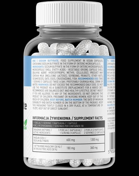 Butirat de sodiu 600 mg 90 capsule