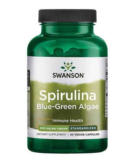 Spirulina Alge albastre-verzi 10% Ficocianina 500 mg - 90 capsule