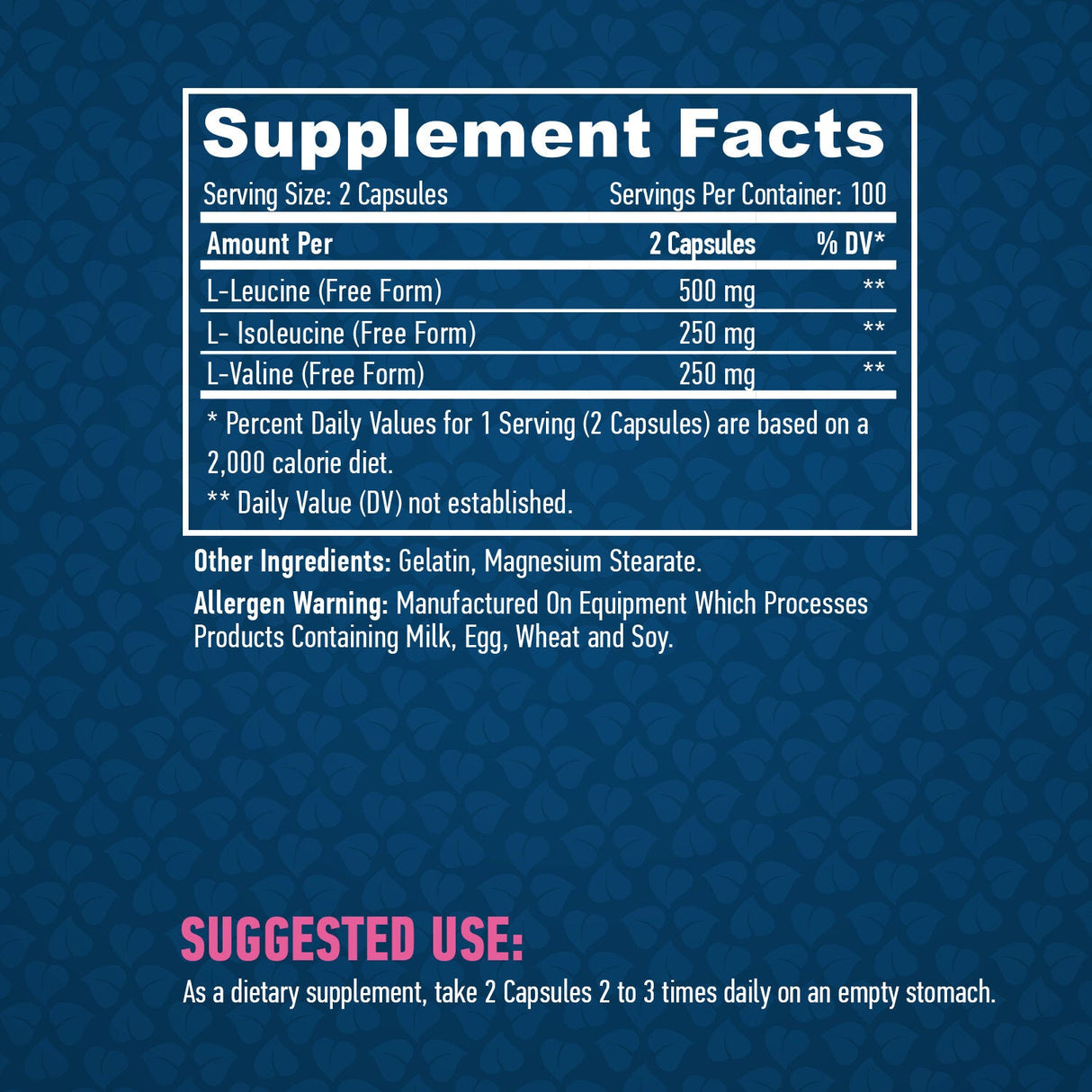 Sport BCAA 2:1:1 500mg / 200 Caps