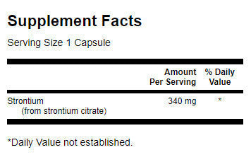 Citrat de stronțiu 340 mg - 60 capsule
