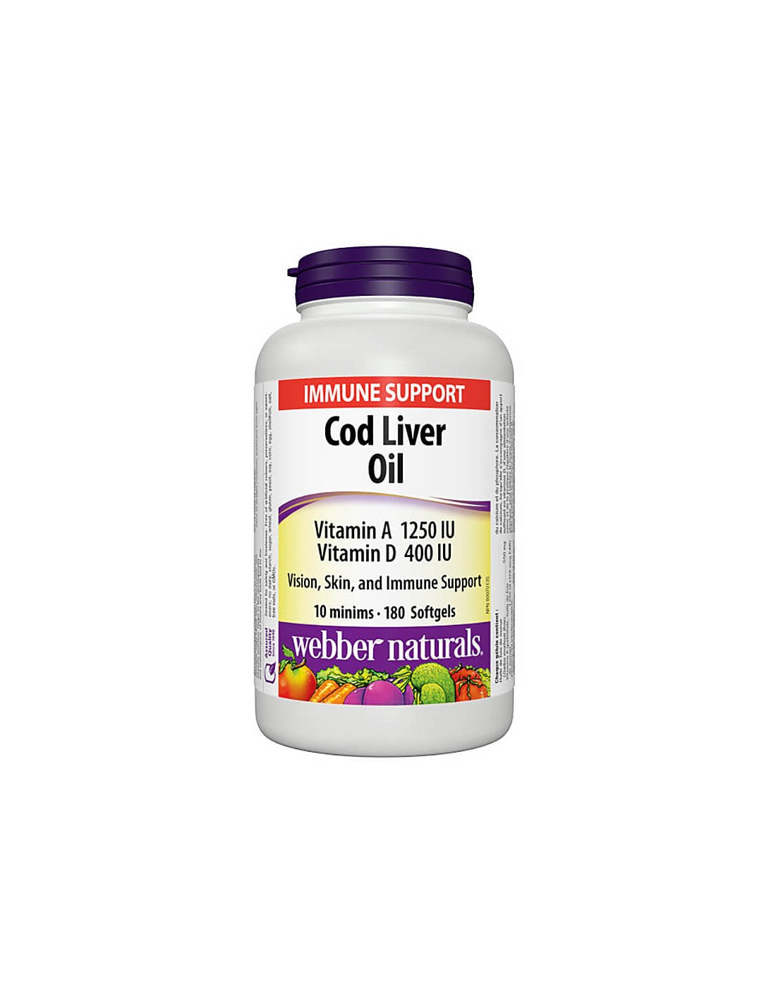 Ulei de ficat de cod super - Ulei de ficat de cod, 180 capsule softgel