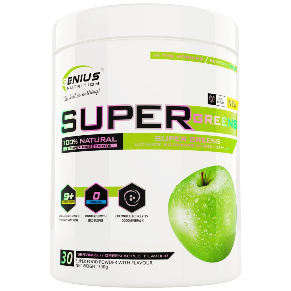 Super Greens | 100% Natural 9 Super Ingrediente 300 grame