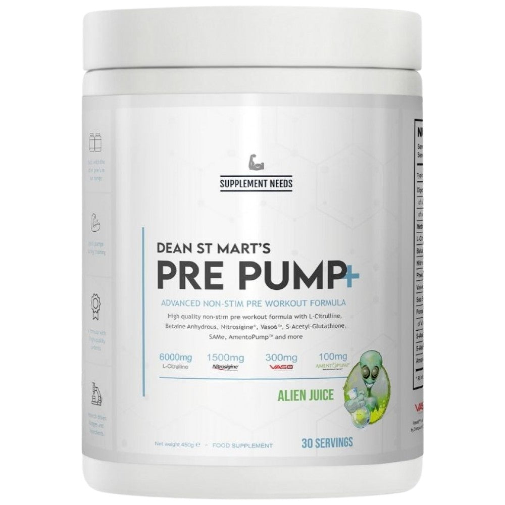 Pre-pompa+ | Advanced Non-Stim Pre-antrenament - 450 de grame