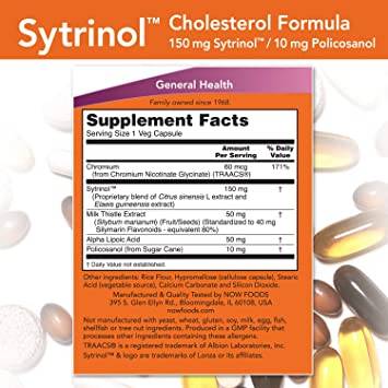 Sytrinol™ | Formula Colesterol cu Policosanol - 120 capsule