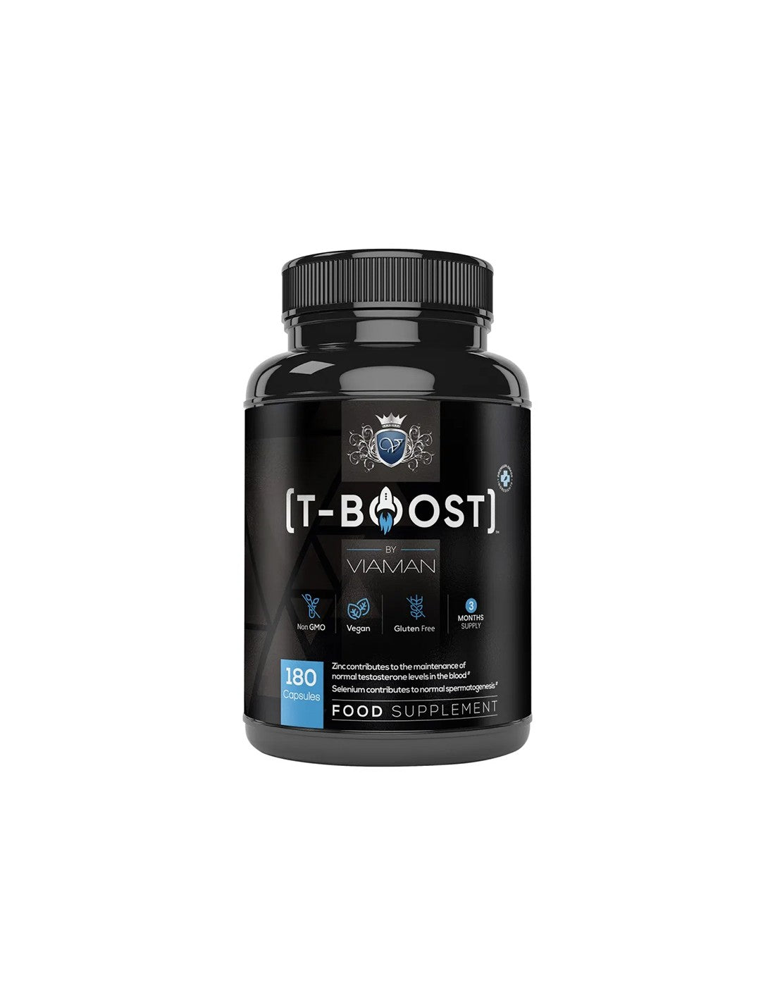 Formula cu testosteron pentru bărbați T-Boost Viaman™, 180 capsule