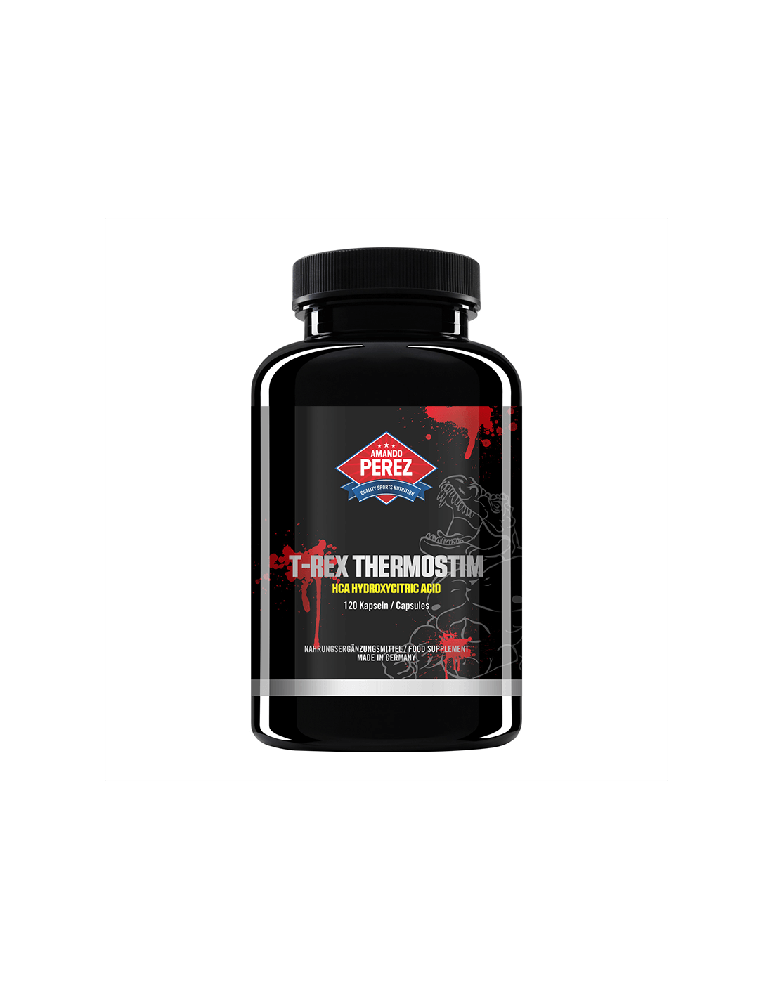 T-REX ThermoStim (HCA acid hidroxicitric) / Formula naturală pentru arzător de grăsimi, 120 capsule