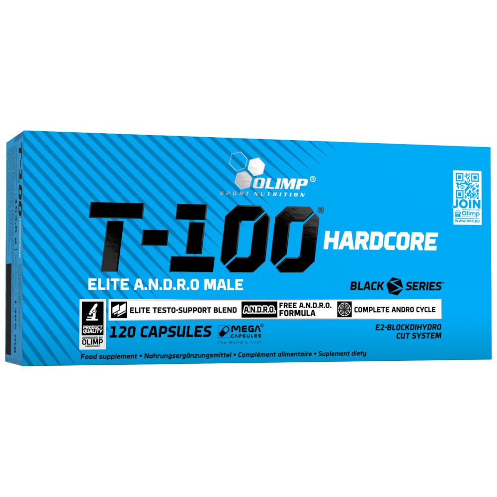 T-100 Hardcore Elite ANDRO Male - 120 capsule