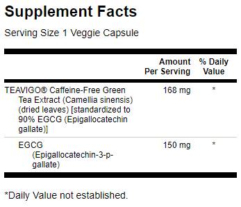 Extract de ceai verde Teavigo 90% EGCG 30 capsule