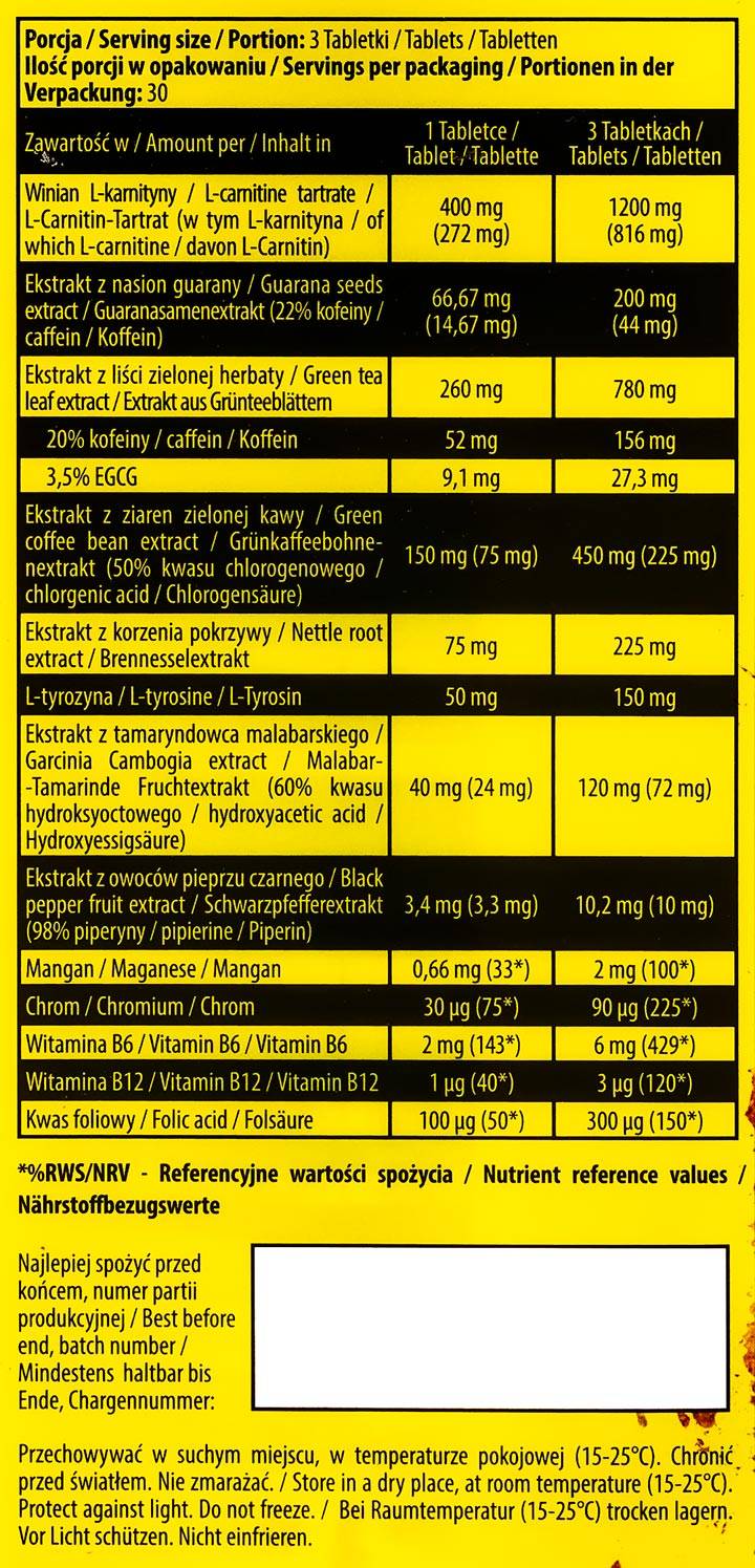 Thermite / Thermogenic Fat Destroyer - 90 tablete