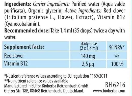 Tinctură de trifoi roșu - 50 ml