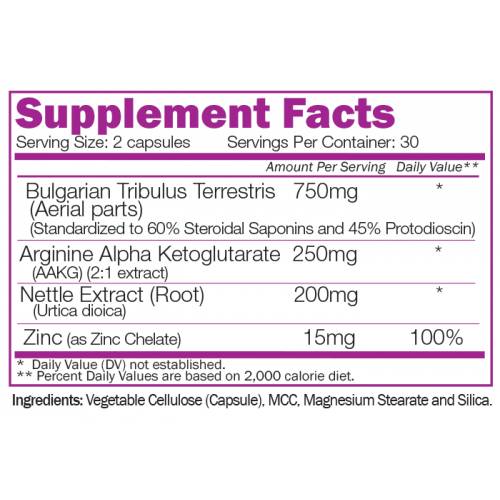 Tribuzan cu Bulgarian Tribulus 60 capsule