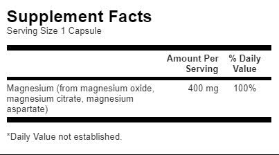 Complex triplu de magneziu 400 mg - 100 capsule