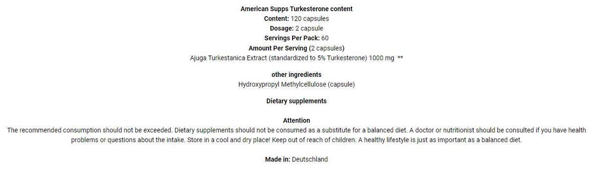 Turesteron 10% 1000 mg - 120 capsule