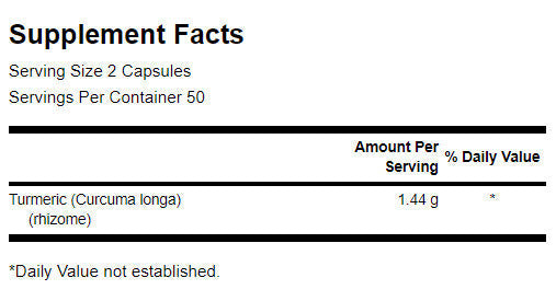 Turmeric 720 mg - 100 capsule