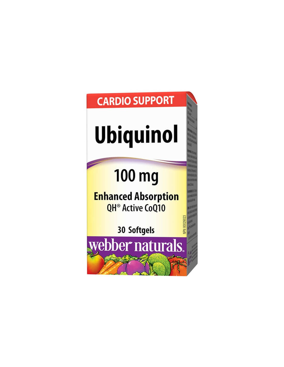 Ubiquinol Active CoQ10 - Ubiquinol activ coenzima Q10,30 capsule moale Webber Naturals