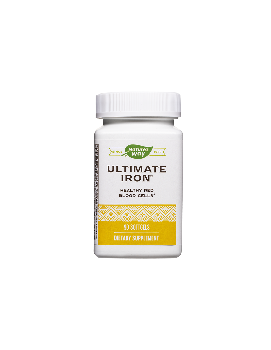 Ultimate Iron - Formula cu fier, folat și vitamina B12 (pentru anemie), 90 de capsule moi Nature's Way