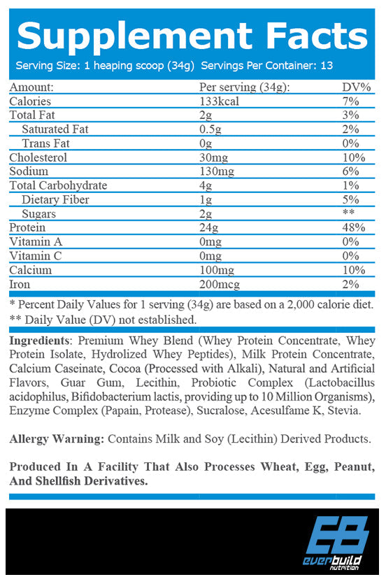 Proteine din zer Ultra Premium - 0,454 KG