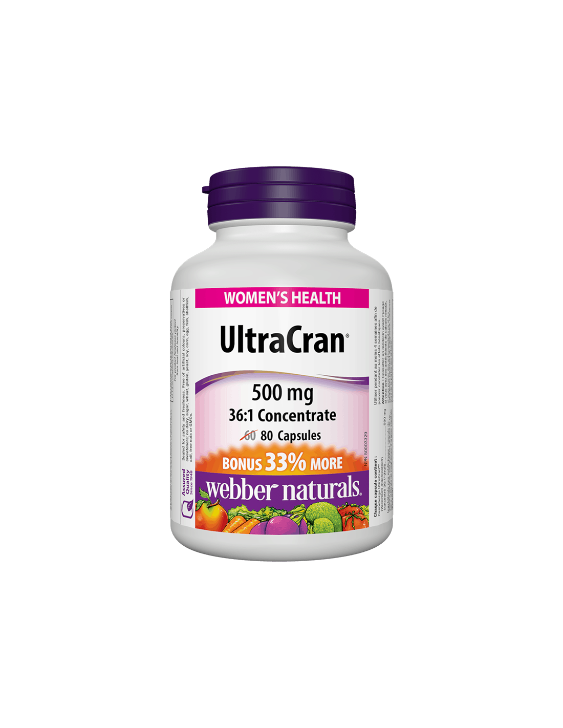 UltraCran® / Concentrat Cranberry 36:1 500 mg x 80 capsule