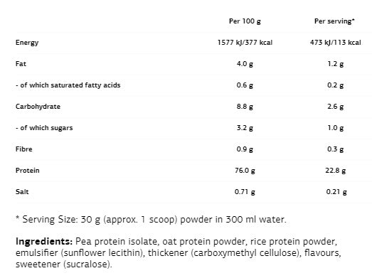 Proteine vegane - 0,500 kg