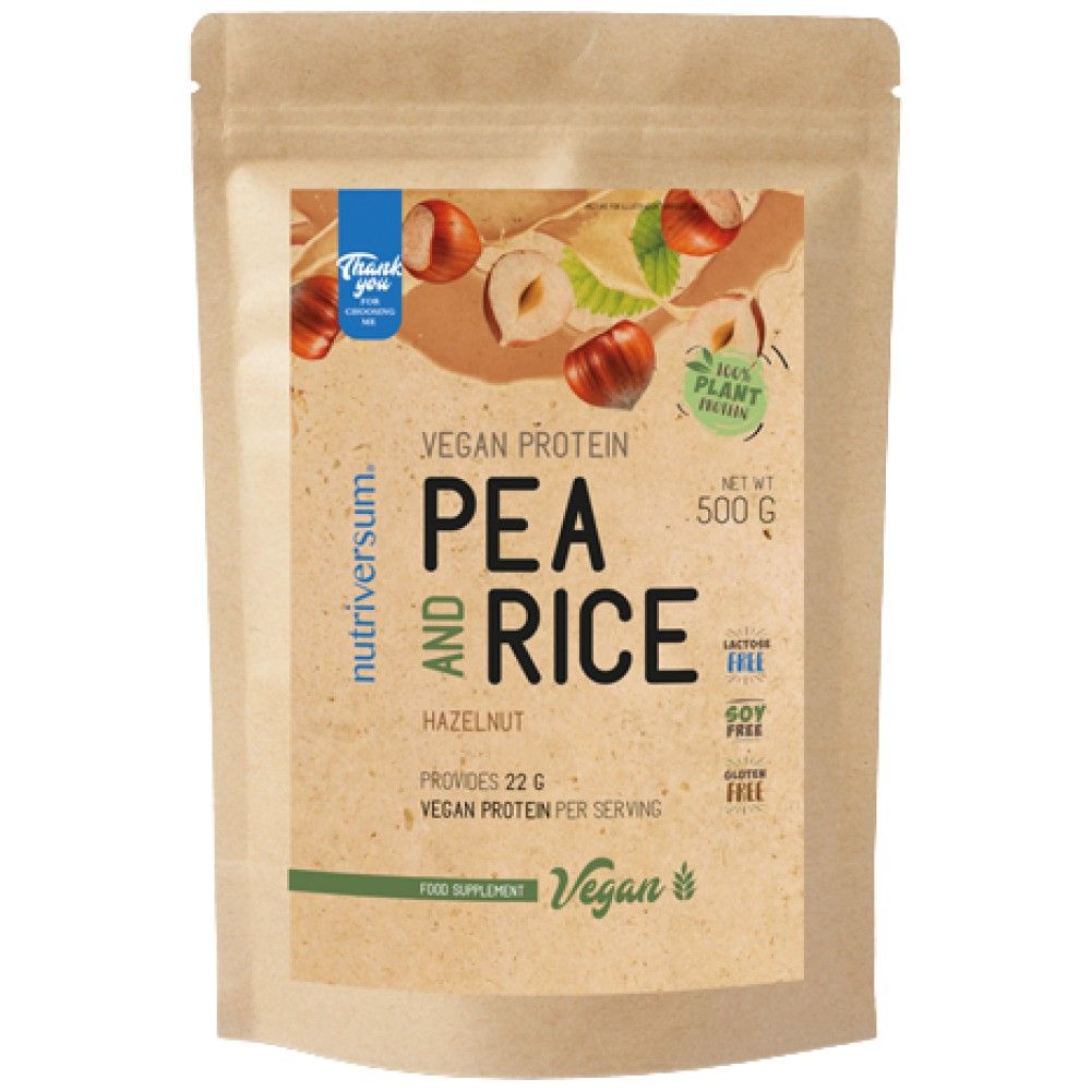 Proteine vegane | Mazăre și orez - 500 de grame